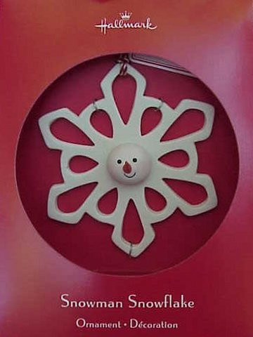 HALLMARK KEEPSAKE ORNAMENT - SNOWMAN SNOWFLAKE EXCLUSIVE VIP GIFT 2007  1XRC4585  by Hallmark