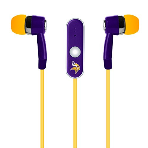 NFL Minnesota Vikings Hands Free Ear Buds with Microphone