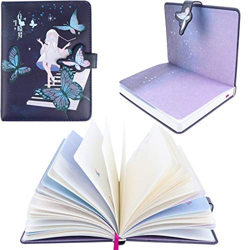 Xgood PU Leather Colorful Blank Writing Journal Notebook Hardcover Notebooks Personal Diary for Sketching Diary Work  108 Pages