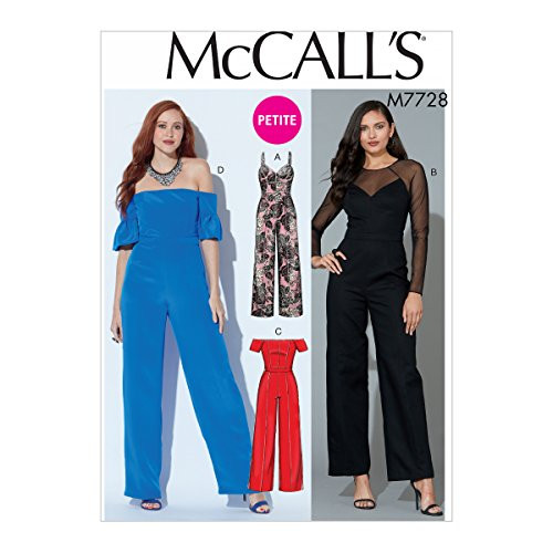 McCall Patterns M7728A50 Miss Petite Jumpsuits