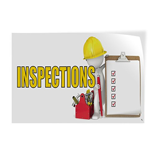 Decal Stickers Multiple Sizes Inspections B Outdoor Advertising Printing Industrial Vinyl Safety Sign Label Business 14x10Inches Decal Stickers Multiple Sizes Inspections B Outdoor Advertising Printing Industrial Vinyl Safety Sign Label Business 14x10Inches