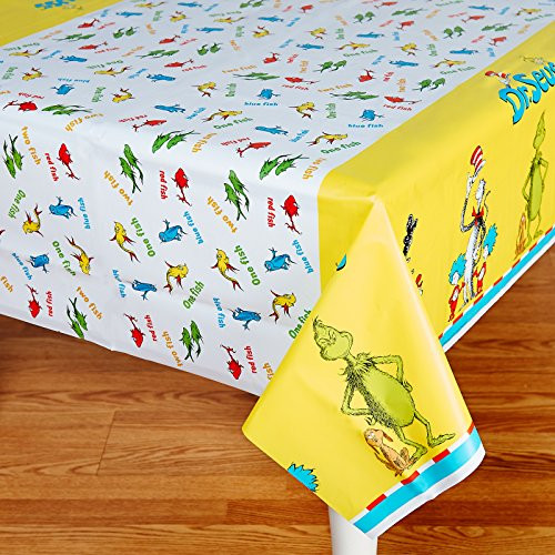 BirthdayExpress Dr Seuss Party Supplies - Plastic Table Cover BirthdayExpress Dr Seuss Party Supplies - Plastic Table Cover