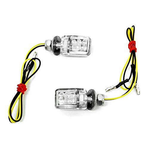 Krator Mini Custom LED Turn Signal Indicator Lights Lamp Compatible with Suzuki Boulevard M109R C109R C50 C90 S40 S50 S83
