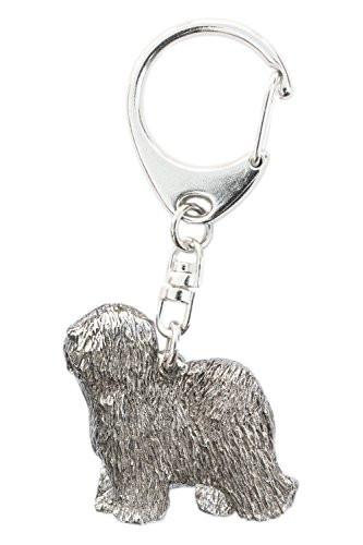 Old English Sheepdog Made in U.K Artistic Style Dog Key Ring Collection