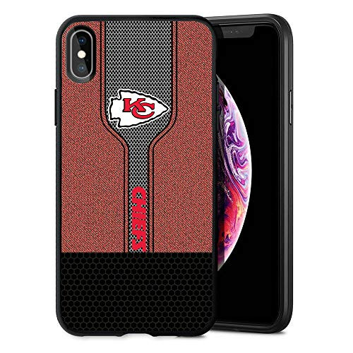 Chiefs iPhone X Case iPhone X XS Chiefs Leather Design Flexible TPU Slim Soft Case Scratch-Resistant Shockproof Protective Anti-Slip Back Cover for iPhone X Xs 5.8 inch
