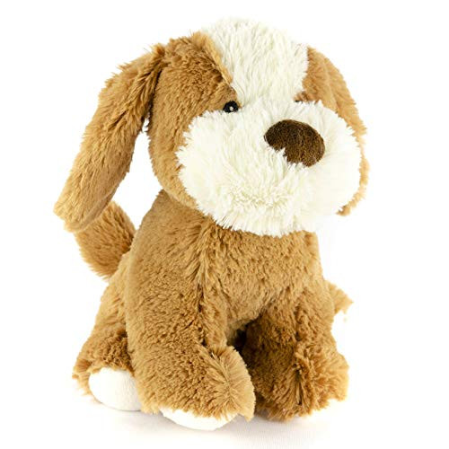 Giftable World 9 inch Plush Sitting Terrier with Squeaker and Crinkle Ears Pet Toy