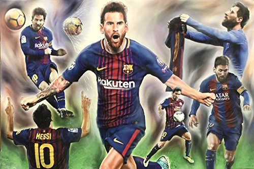NYAP Lio Messi - Lionel Messi Barcelona FC Poster 24in x 36in Collage NYAP Lio Messi - Lionel Messi Barcelona FC Poster 24in x 36in Collage