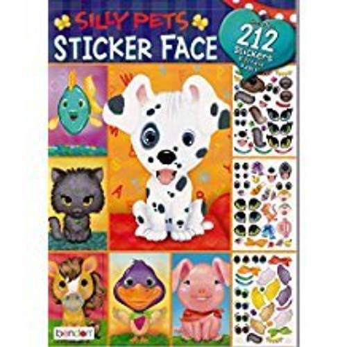 Silly Pets Face Repositional Stickers Fun Activity Book Silly Pets Face Repositional Stickers Fun Activity Book