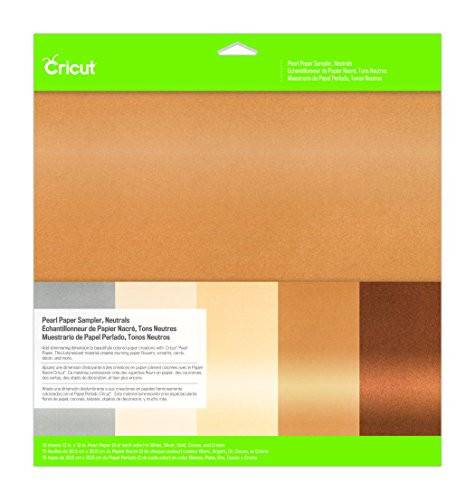 Cricut Pearl Paper Sampler, Neutrals