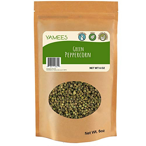 Yamees Peppercorns Whole Green Peppercorns Bulk Spices - 6 Ounces Yamees Peppercorns Whole Green Peppercorns Bulk Spices - 6 Ounces
