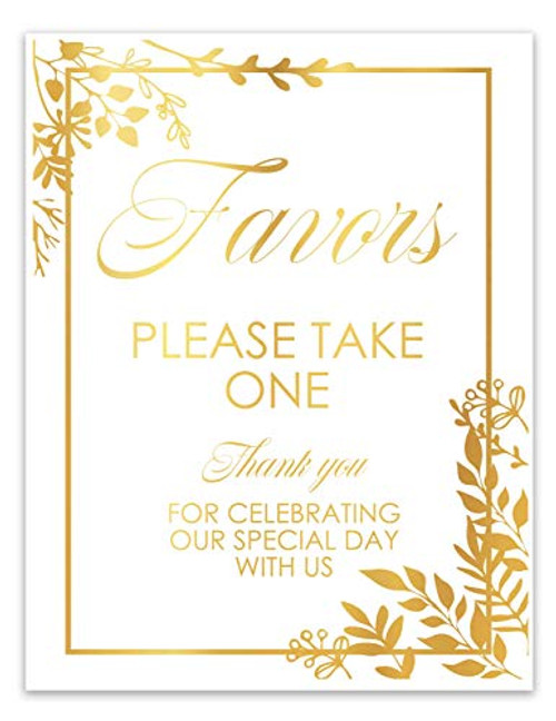 Wedding Favor Sign Please Take One Choose Your Foil Color and Unframed Print Size Greenery Design Signage Party Favor Sign Wedding for any Event or For Wedding Reception Wedding Favor Sign Please Take One Choose Your Foil Color and Unframed Print Size Greenery Design Signage Party Favor Sign Wedding for any Event or For Wedding Reception