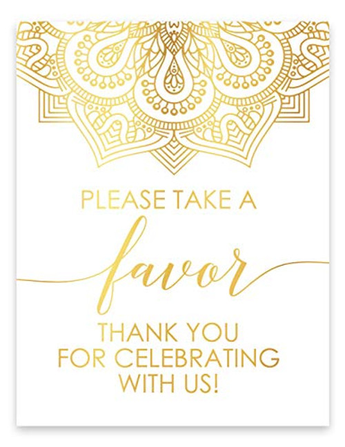 Wedding Favor Sign Please Take One Choose Your Foil Color and Unframed Print Size Mandala Design Signage Party Favor Sign Wedding for any Event or For Wedding Reception Wedding Favor Sign Please Take One Choose Your Foil Color and Unframed Print Size Mandala Design Signage Party Favor Sign Wedding for any Event or For Wedding Reception