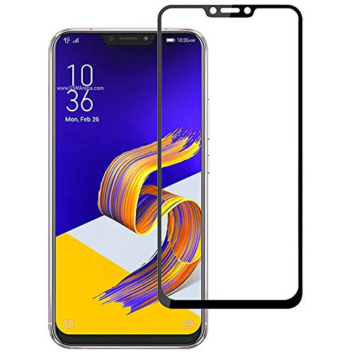 J and H  3 Pack  Asus Zenfone 5z  ZS620KL  Tempered Glass Screen Protector - Full Coverage Screen Shield Transparent Screen Protector for Asus Zenfone 5z  ZS620KL   Black