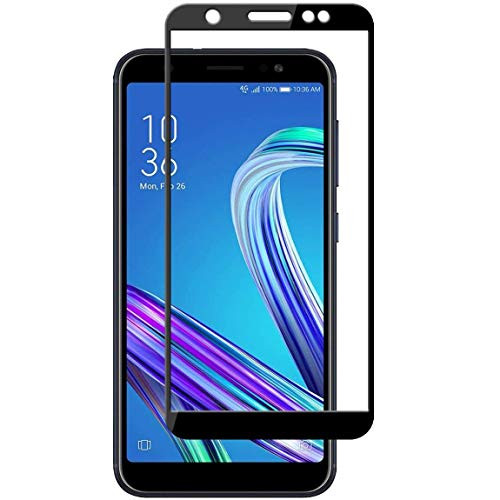 J and H  3 Pack  Asus Zenfone Max M1  ZB555KL  Tempered Glass Screen Protector - Full Coverage Screen Shield Transparent Screen Protector for Asus Zenfone Max M1  ZB555KL   Black