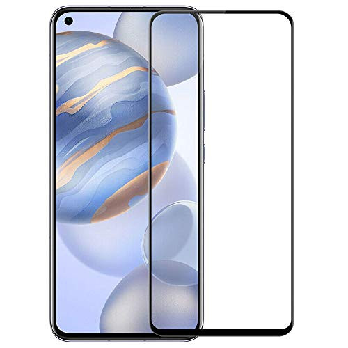 J and H  3 Pack  Huawei Honor 30 Tempered Glass Screen Protector - Full Coverage Screen Shield Transparent Screen Protector for Huawei Honor 30  Black