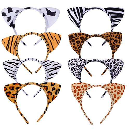 LEDMOMO 8pcs Lovely Animal Ear Headbands Headdress Party Headwear Halloween Hair Hoop LEDMOMO 8pcs Lovely Animal Ear Headbands Headdress Party Headwear Halloween Hair Hoop