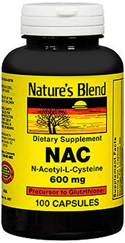 Natures Blend NAC  N-Acetyl-L-Cysteine  600 mg 100 Capsules