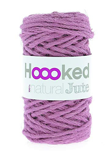 HOOOKED B.V. JT002 Natural Jute Tea Rose