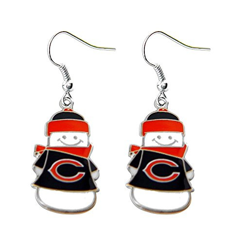 NFL Chicago Bears Snowman Earrings