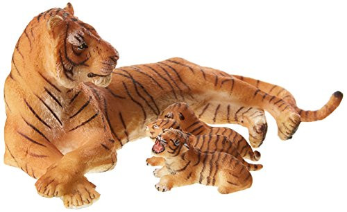 Papo Wild Animal Kingdom Figure, Lying Tigress Nursing