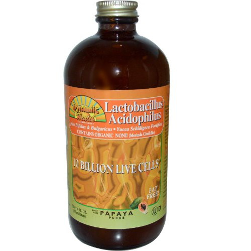Dynamic Health Acidophilus Glass Papaya 16-Ounce
