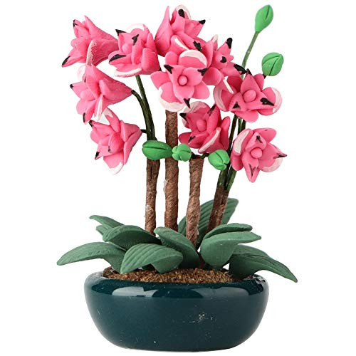 Fairy Garden Mini Plant Artificial Flowers Doll House Decoration Miniature Bonsai Model for Doll House