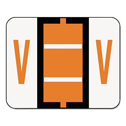 SMD67092 - Smead 67092 Dark Orange BCCR Bar-Style Color-Coded Alphabetic Label - V