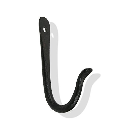Panacea 3 inch Scroll Forged Hook Wall Bracket - Black