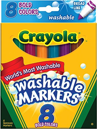 Crayola 8 Ct Bold Broad-Line Washable Markers - 2 Pack