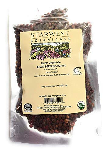 Sumac Berries Whole Organic 4 oz Starwest Botanicals