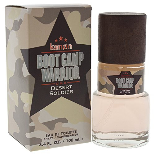 Kanon Boot Camp Warrior Desert Soldier Eau De Toilette Spray for Men 3.4 Ounce