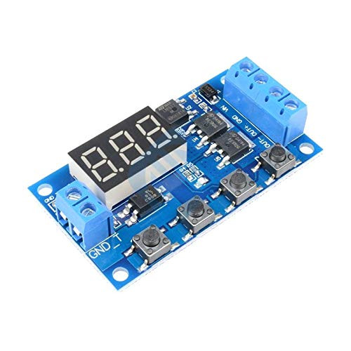 DC 12V 24V Trigger Cycle Timer Delay Switch Circuit Board Dual MOS Tube Control DC Motor LED Light Module Micro Pump Controller