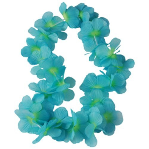U.S. Toy HL348 Two Tone Petal Leis Large Turquoise