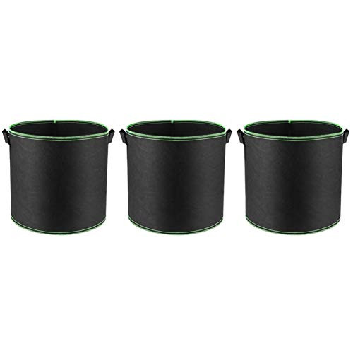 HEMOTON 3 Pcs Vegetable Flower Plant Grow Bags Garden Grow Bag Fabrics Planting Bag Raised Garden Bed Vegetable Seedling Bag Planter Pot 1 Gallon HEMOTON 3 Pcs Vegetable Flower Plant Grow Bags Garden Grow Bag Fabrics Planting Bag Raised Garden Bed Vegetable Seedling Bag Planter Pot 1 Gallon