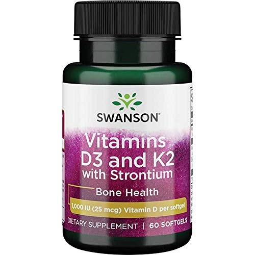 Swanson Strontium Complex with Vitamins D-3  and  K-2 60 Sgels