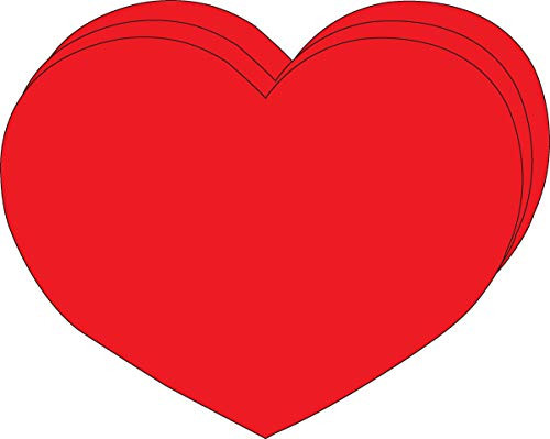 8  x 10  Heart Single Color Super Cut-Outs 15 Cut-Outs in a Pack for Kids  Love and Peace School Craft Projects Valentine s Day Craft.