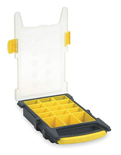 Compartment Box Black Yellow 2-7 16 inchH x 8-3 8 inchL x 13-3 8 inchW 1EA Compartment Box Black Yellow 2-7 16 inchH x 8-3 8 inchL x 13-3 8 inchW 1EA
