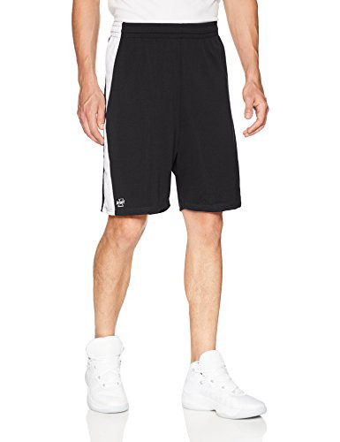 Intensity Diamond Flatback Mesh Basketball Shorts Black White Small