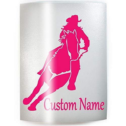 CUSTOM WORDS Barrel Racing - PICK COLOR  and  SIZE - Horse Rider Racer Love Rodeo Vinyl Decal Sticker C