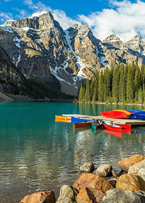 Moraine Lake 1000 Piece Jigsaw Puzzle for Adults and ChildrenJigsaw Central