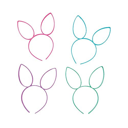 Fun Express Bunny Ear Headbands for Easter - 12 Pieces