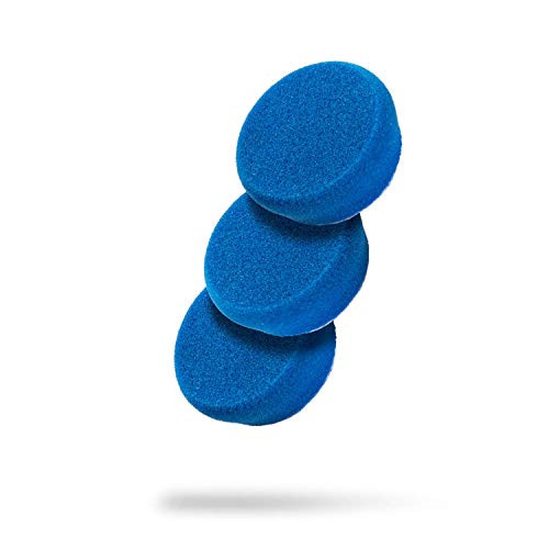 Adams Premium Polisher Pads - Expertly Designed to Make Polishing and Paint Correction Easy and Quick 3 Pack - Color Coded to Match with Recommended Polishes or Compounds  2 inch Blue Compound Pad