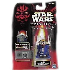 Star Wars Episode I Commtech Chip R2-b1 Astromech Droid with Power Harness Collectible Figure