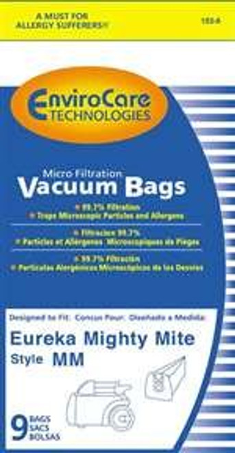 Eureka Paper Bag Style Mm 9 Pack Micro Filtration By Envirocare Repl. 153-9