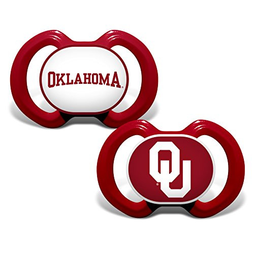 MasterPieces Baby Fanatic NCAA Oklahoma Sooners 2-Pack Pacifiers One Size Team Color MasterPieces Baby Fanatic NCAA Oklahoma Sooners 2-Pack Pacifiers One Size Team Color