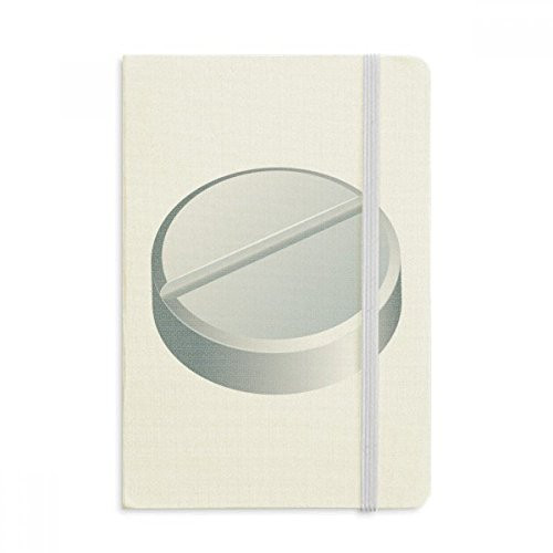 Health Care Products White Pill Pattern Notebook Official Fabric Hard Cover Classic Journal Diary
