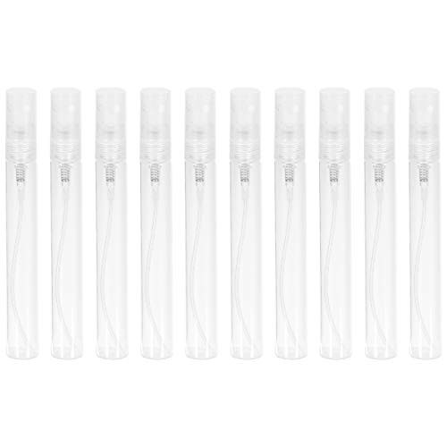 Artibetter 10pcs Mist spray bottles mini airless fine small spray bottle empty clear travel containers 10ml