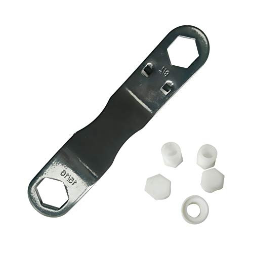 Gxcdizx RV Water Heater Drain Plug and Wrench Kit - Designed for RV  and  Camper Water Heater Drain Plugs  Fits 7 8 inch  and  15 16 inch Drain Plugs with Angled Wrench 4 Pieces 1 2 inch NPT Replacement Plugs