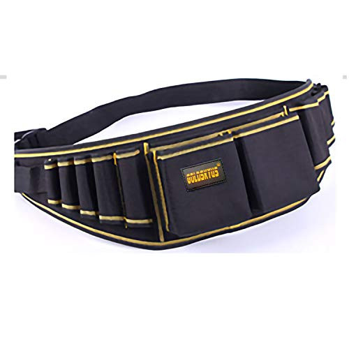 FASTECH Tool Belt for Electrician Carpenter Construction Worker-Adjustable Utility Tool BeltWaist Pouch Bag Lid Hammer Holder-Rope Belt Garden Apron FASTECH Tool Belt for Electrician Carpenter Construction Worker-Adjustable Utility Tool BeltWaist Pouch Bag Lid Hammer Holder-Rope Belt Garden Apron