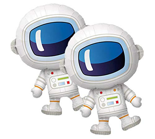 Set of 2 Adorable Astronaut 37 inch Foil Party Balloons Set of 2 Adorable Astronaut 37 inch Foil Party Balloons